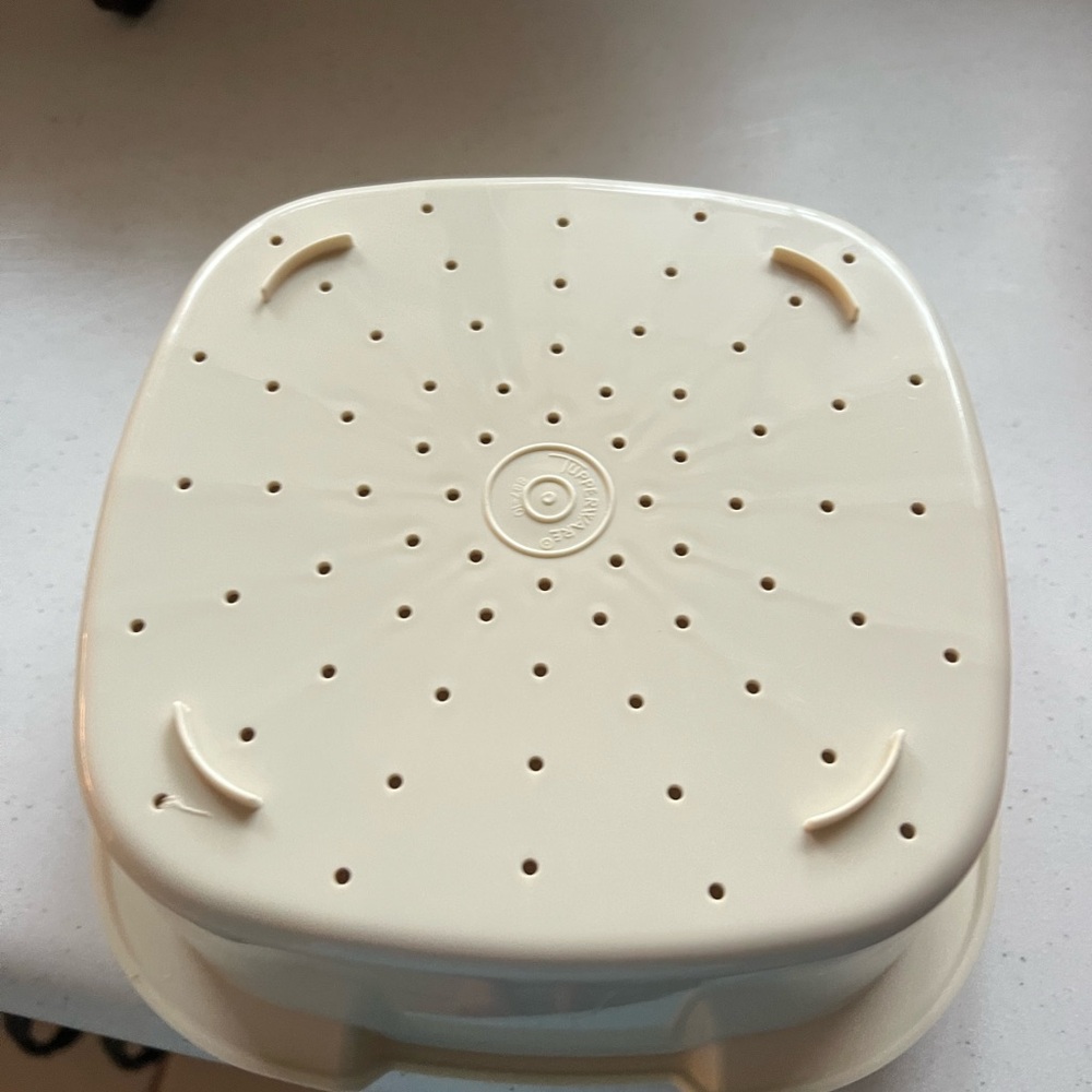 Vintage Tupperware steam and store bowl